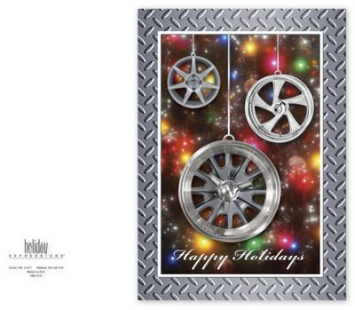 Wheel Art Automotive Holiday Card HML1510