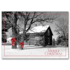 Barnyard Bows Holiday Postcard