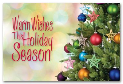 Classic Wishes Holiday Postcard HPC1204