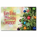 Classic Wishes Holiday Postcard HPC1204