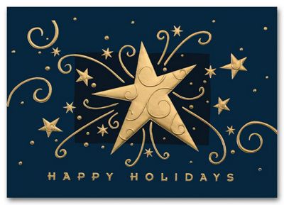 Starry Celebration Discount Christmas Card HS09012