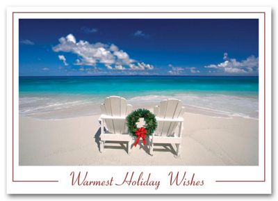 Beachy Holiday Card HS1303