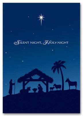 Holy Night Christmas Card HS1306