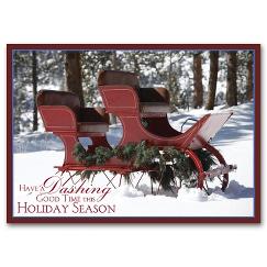 Antique Sleigh Holiday Card