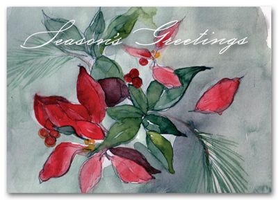 Seasonal Flora Holiday Card HS1316