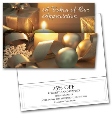 Holiday Card Coupon Card HS1323