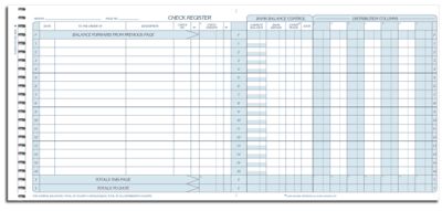 Personal Check Refill Journal