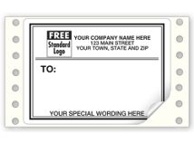 Mailing Labels, Continuous, White w/ Black Borders