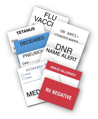 Medical Alert Label MAL100