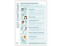 Got Symptoms? Stop the Spread of Germs Poster
