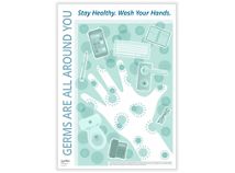 Germs are All Around You Poster