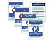 Social Distancing and Hygiene - Facility Signage Bundle