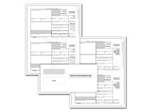 1099 NEC Z Printed Packaged 3-Part 2-Up Forms - 50 sheets/pk