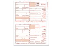 1099 NEC Federal Copy A Cut Sheet - 50 sheets/pk