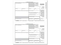 1099 NEC Recipient Copy B Cut Sheets - 50 sheets/pk