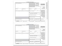 1099 NEC Recipient Copy B Cut Sheet - 500 Sheets/pk