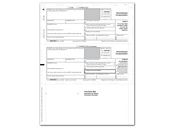 1099 NEC 2-Up Horiz Copy B & 2 11" Z Fold Bulk 500 Sheets/pk