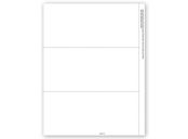 1099 NEC 2-Up Blank Copy Backer Cut Sheet - 25 Sheets/pk