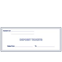 Booked Deposit Ticket