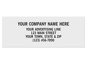 Rectangle 2 x 3/4 Paper Label