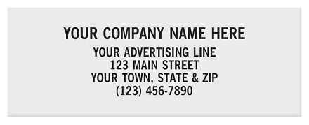 Rectangle 2 x 3/4 Paper Label