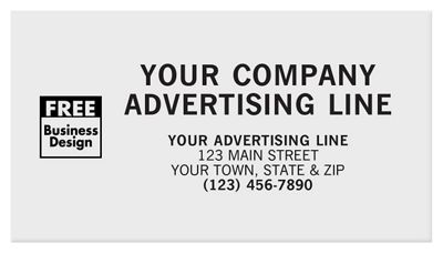 Rectangle 5 x 2 3/4 Paper Label PR009