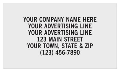Rectangle 1 1/2 x 7/8 Paper Label PR020