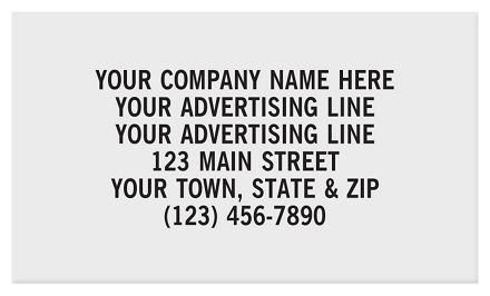 Rectangle 1 1/2 x 7/8 Paper Label