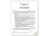 3-Part Notice of Privacy Practices HIPAA Acknowledgment