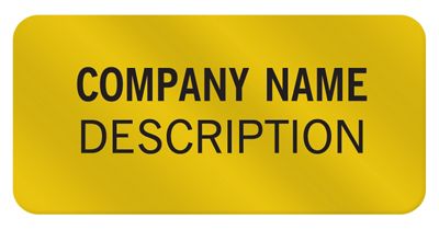 Square Corner 1 x 1/2 Paper Label PS002