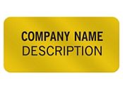 SQ Corner 1 x 1/2 Label