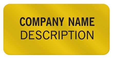 SQ Corner 1 x 1/2 Label
