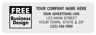 Square Corner 3 x 1 Paper Label PS015
