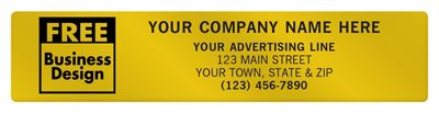 Square Corner 4 1/2 x 1 Paper Label PS025
