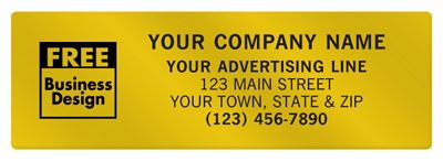 SQ Corner 4 1/2 x 1 1/2 Paper Label