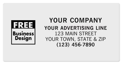 Square Corner 4 x 2 Paper Label PS032