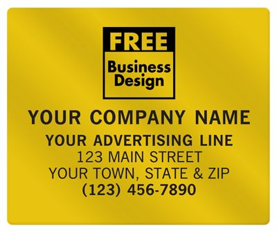 Square Corner 3 x 2 1/2 Paper Label PS033