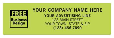 Square Corner 5 x 1 1/2 Paper Label PS034