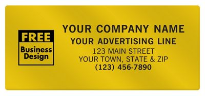 Square Corner 4 1/2 x 2 Paper Label PS035