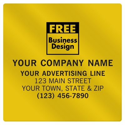 Square Corner 3 x 3 Paper Label PS037