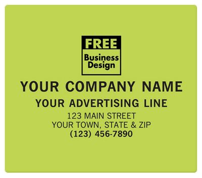 Square Corner 4 x 3 1/2 Paper Label PS046