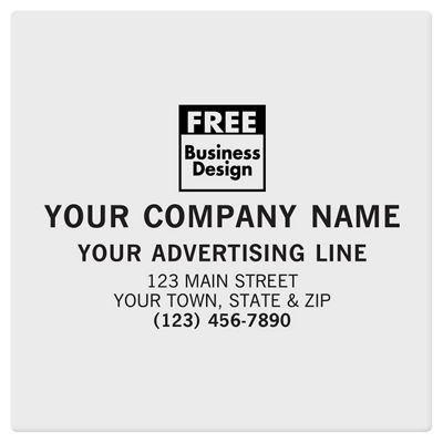 Square Corner 4 x 4 Paper Label PS049