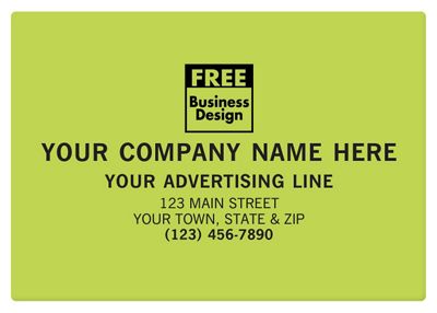 Square Corner 5 x 3 1/2 Paper Label PS050