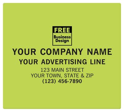 Square Corner 5 x 4 1/2 Paper Label PS054