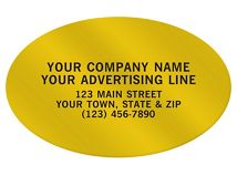 Oval 2 x 1 1/4 Paper Label