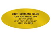 Oval 2 1/2 x 1 1/16 Paper Label
