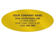 Oval 2 1/2 x 1 1/16 Paper Label