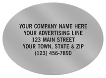 Oval 2 1/4 x 1 5/8 Paper Label