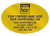 Oval 3 x 2 Paper Label