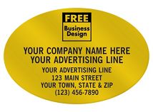 Oval 3 x 2 Paper Label